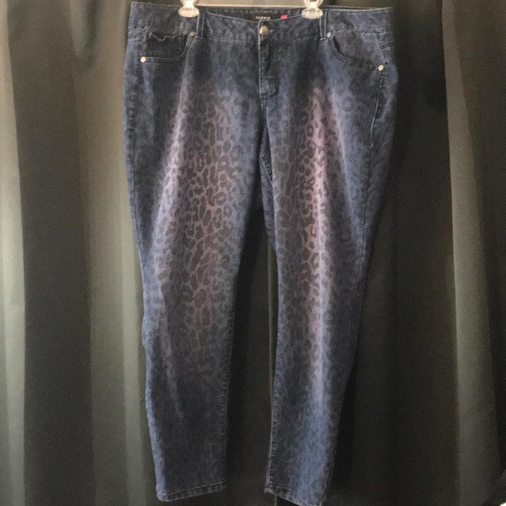 Torrid cheetah purple jeans